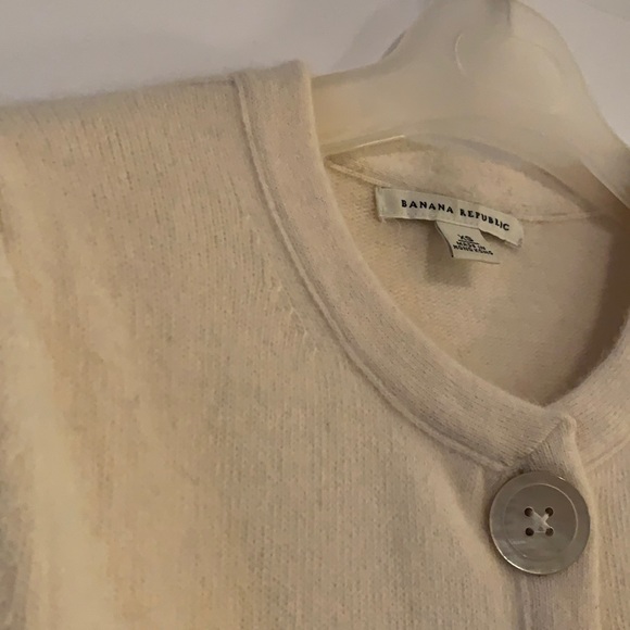 Banana Republic wool angora cardigan - Picture 2 of 4